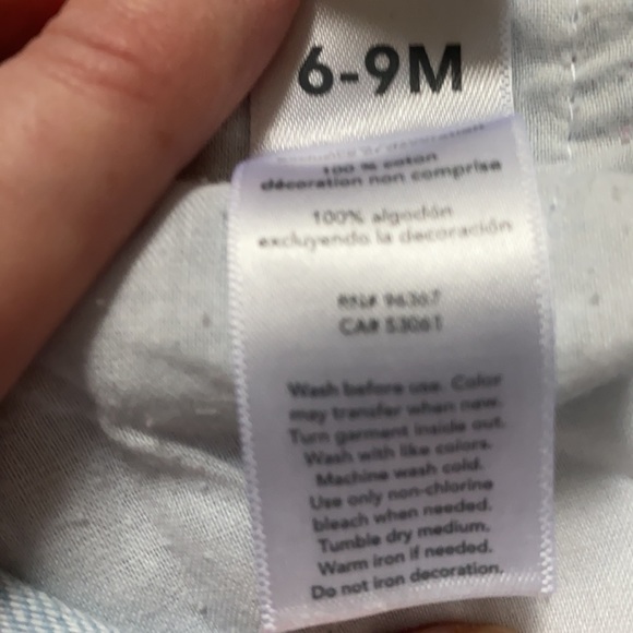 *4/$20* OshKosh B’gosh Embroidered Denim Overalls - Picture 7 of 7